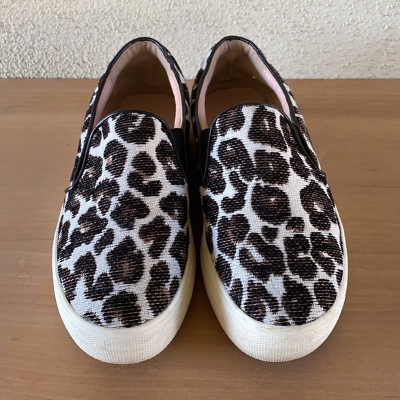 Topshop Leopard Print Canvas Slip On Fashion Sneakers Shoes Women EU 38 - Picture 4 of 17